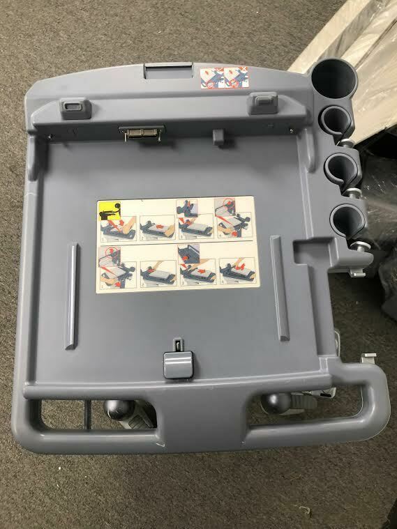 GE Logiq e, Vivid e Rolling Cart with Three Probe Connector