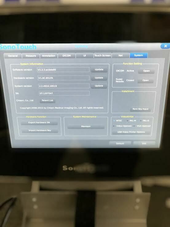 Chison Sonotouch 30 Portable Ultrasound Machine