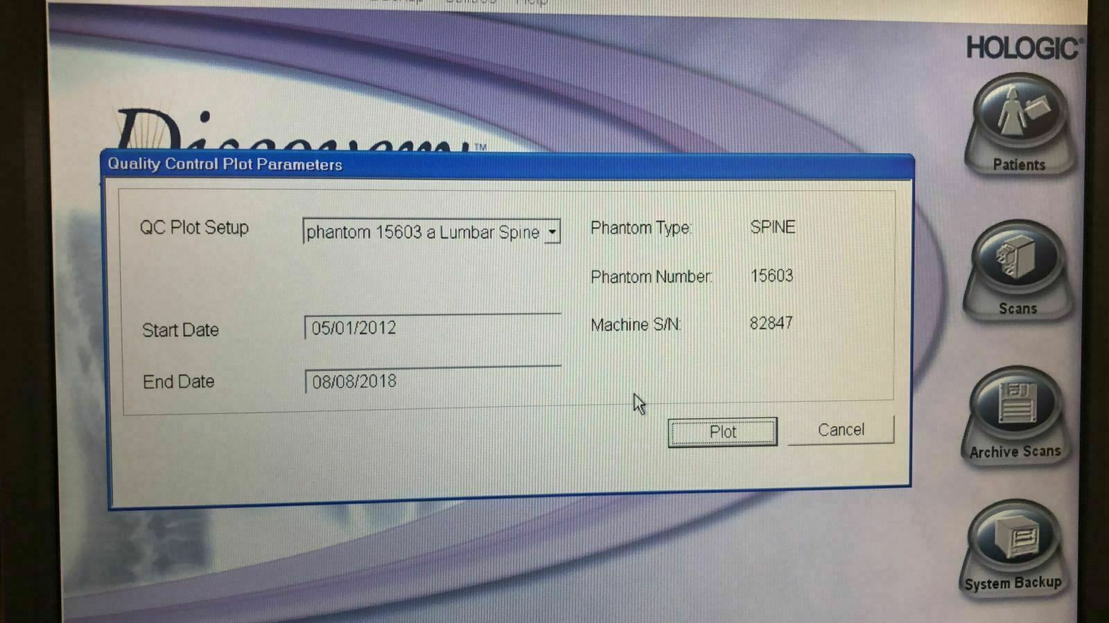 Hologic Discovery C Bone Densitometer DEXA System
