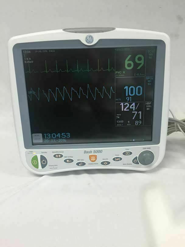 GE Dash 5000 Patient Monitor with CO2 Option (Module Separate)