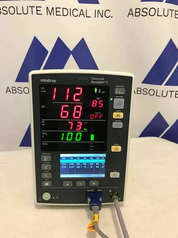 Mindray Datascope Accutorr V Vital Signs Patient Monitor